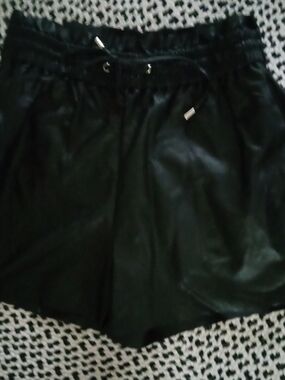 Cute Faux Leather Shorts By Zenana